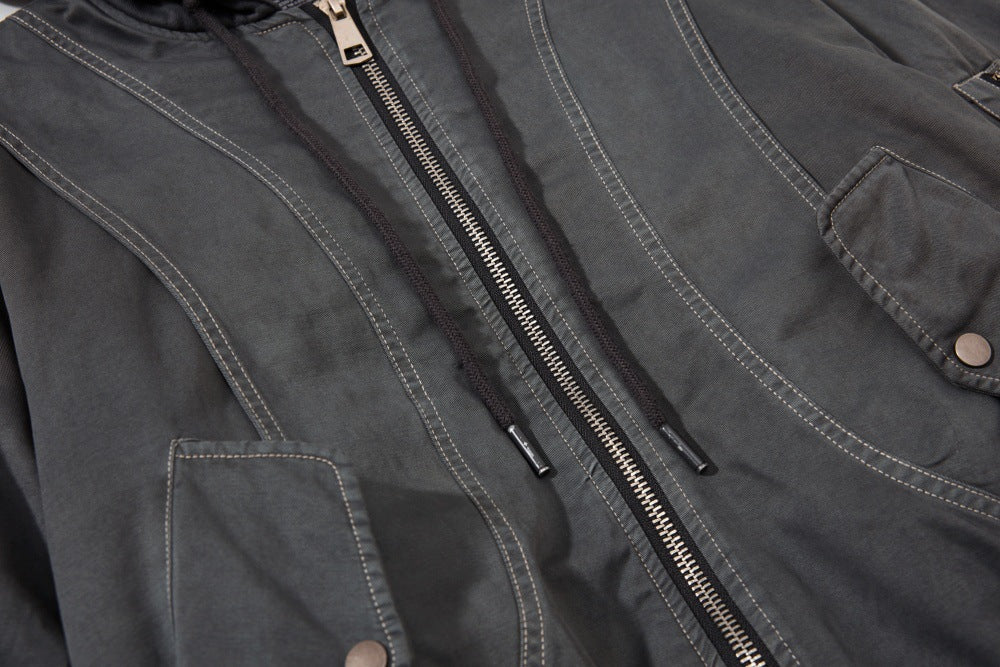 Stitched Hooded Jacket