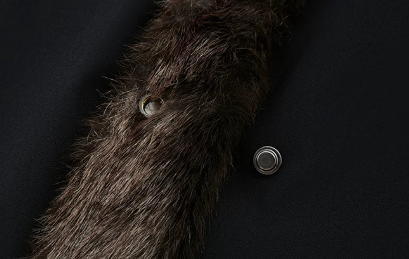 Cropped Vintage Fur Jacket