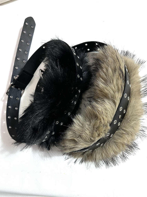 2000s Fur Belt