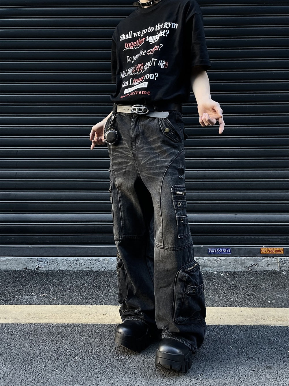 Black Cargo Pants