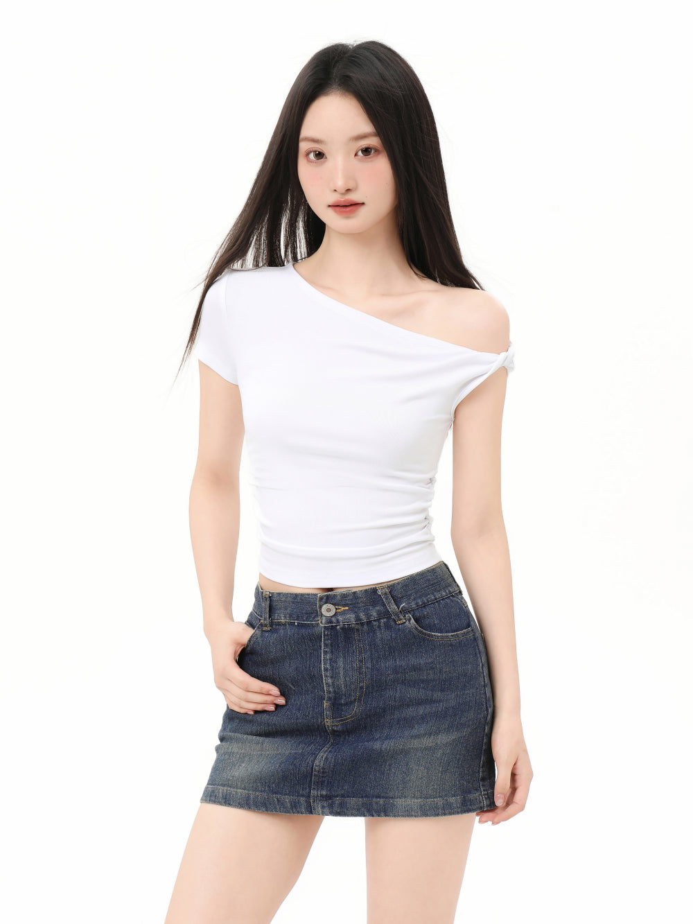 Off-Shoulder Crop Top