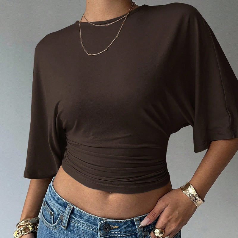 Waist-Shaped Crop Tee