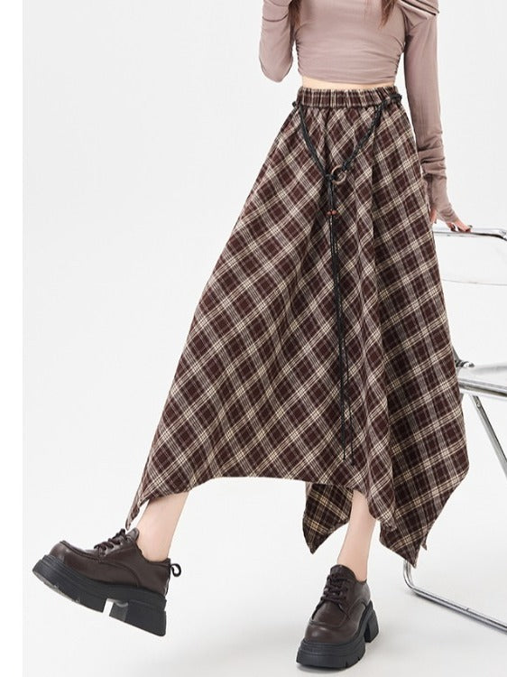 Retro Plaid Skirt