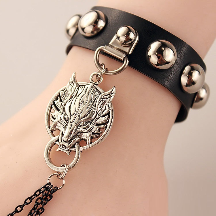 Wolf Head Bracelet