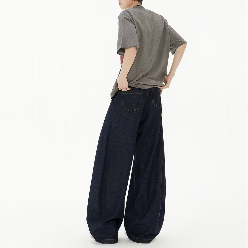 Dark Blue Wide Leg Pants
