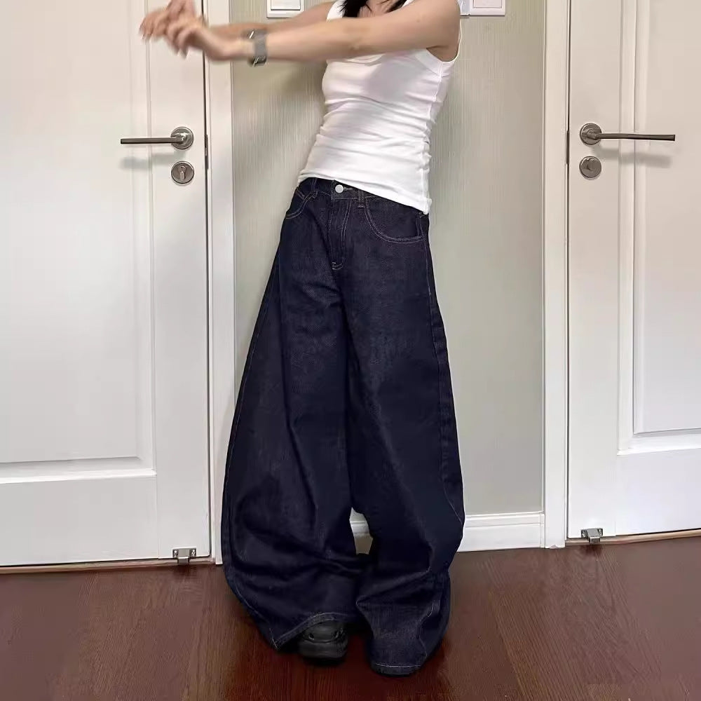 Wide Leg Baggy Denim Pants