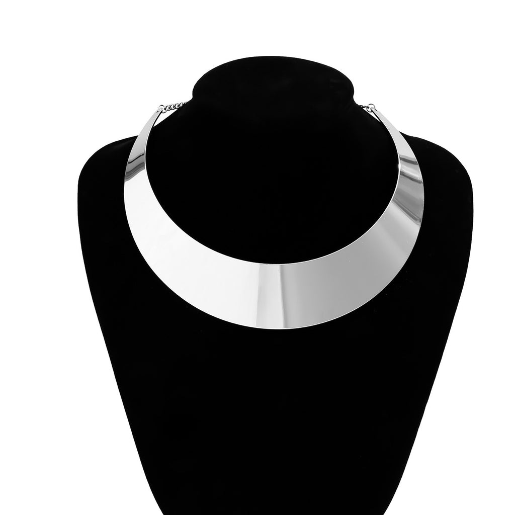 Metal Surface Necklace