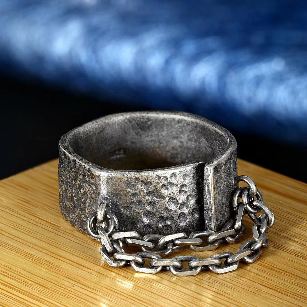 Hammered Chain Ring