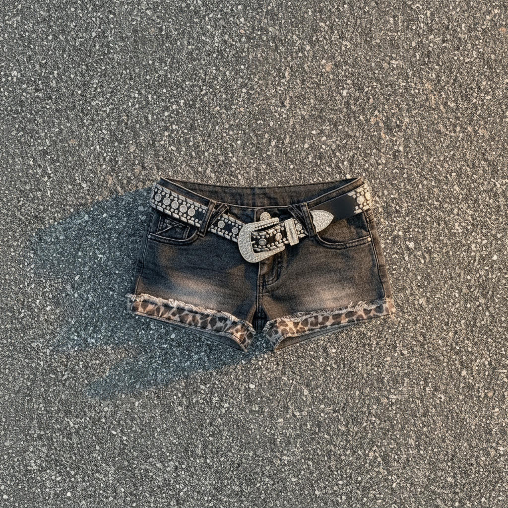 Leopard Detail Shorts