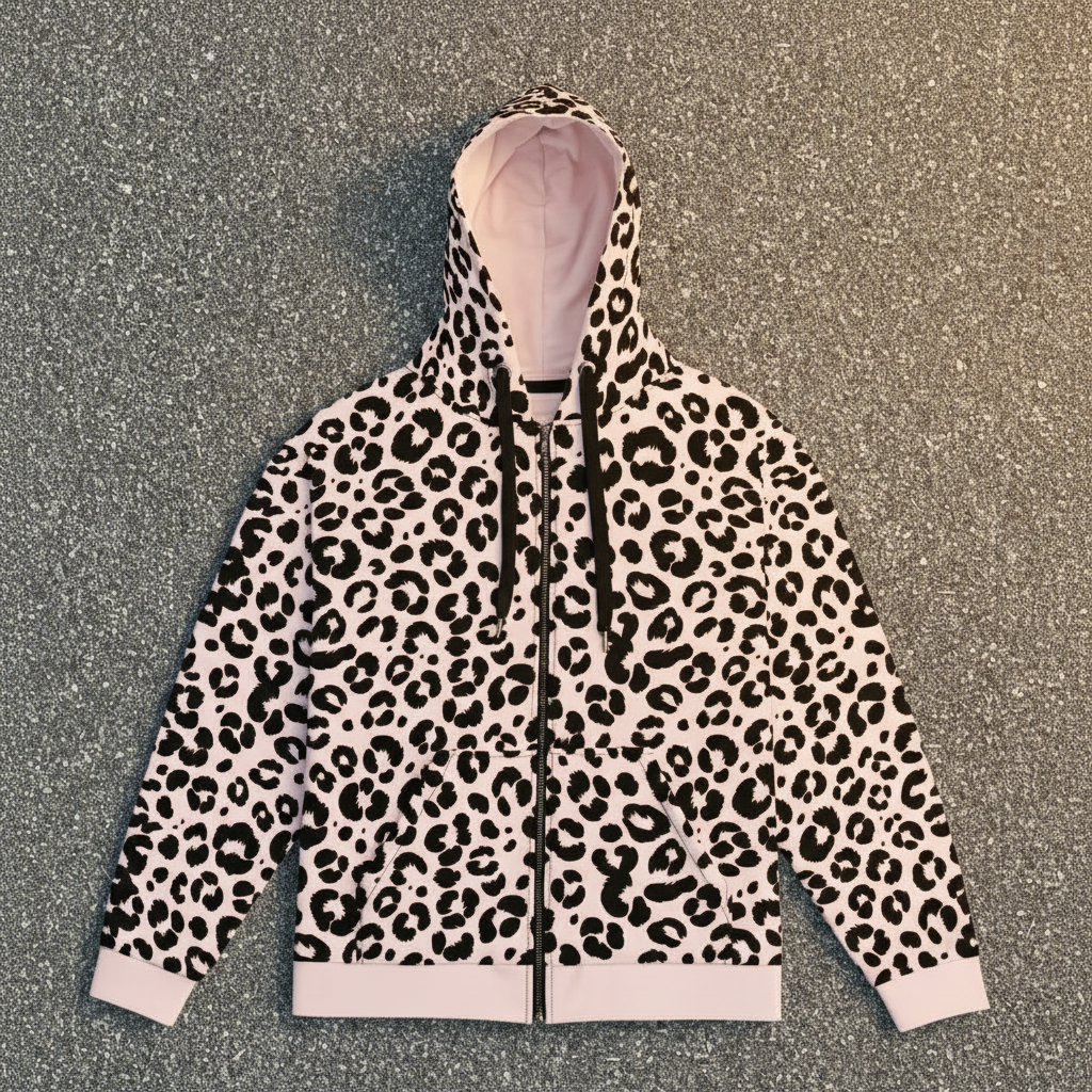 Pink Leopard Hoodie - VOIDZIA